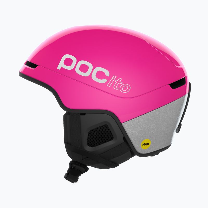 Casco da sci per bambini POC Pocito Obex MIPS Jr fluorescent pink 2