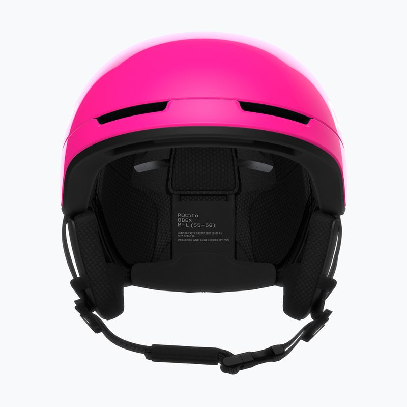 Casco da sci per bambini POC Pocito Obex MIPS Jr fluorescent pink 3