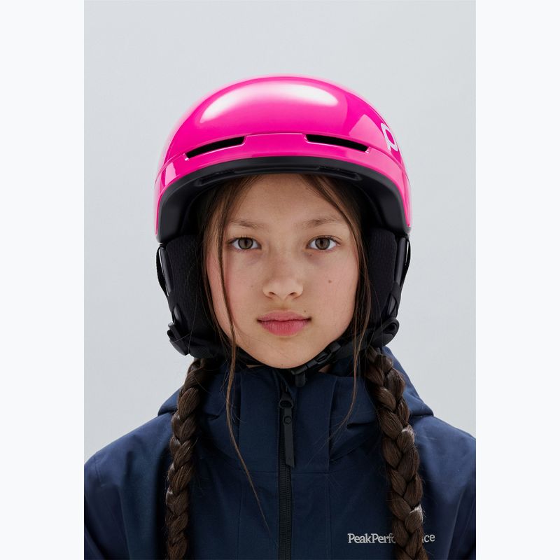 Casco da sci per bambini POC Pocito Obex MIPS Jr fluorescent pink 6