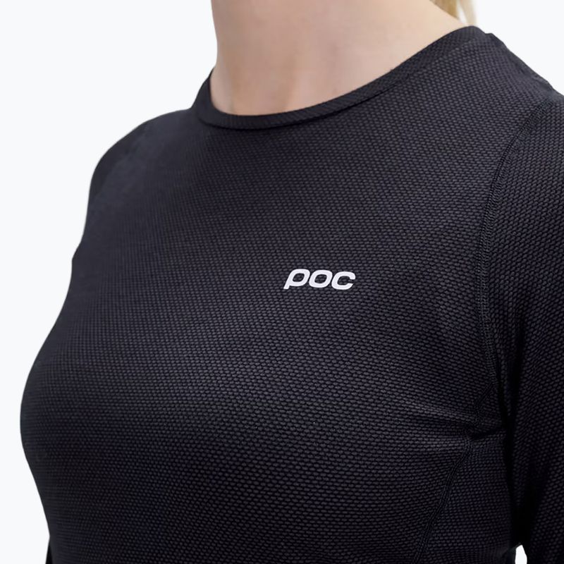 Longsleeve da ciclismo da donna POC Layer Mid Jersey uranium black 4