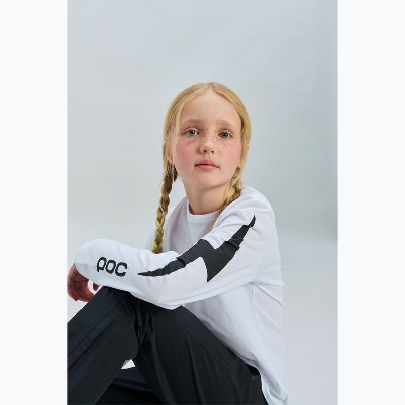 Longsleeve per bambini POC Tee Jr hydrogen white 3