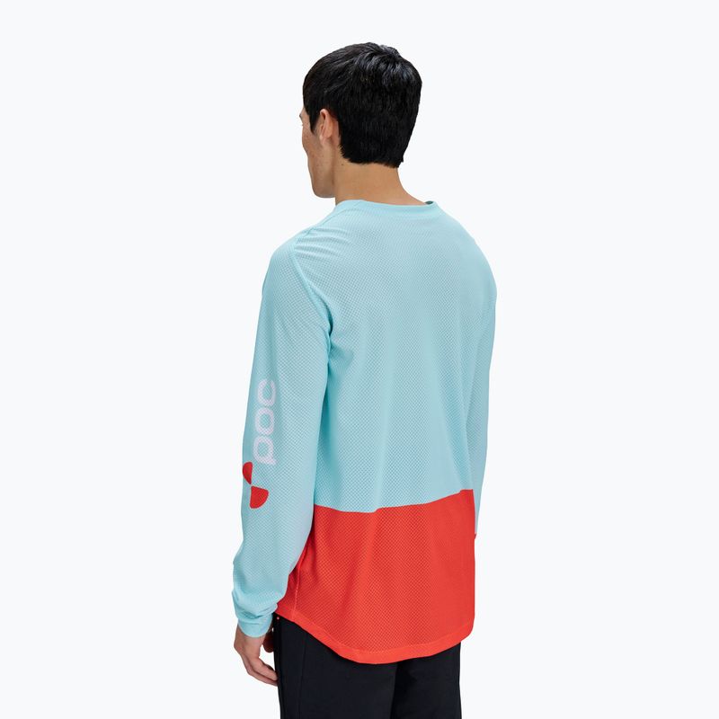 Maglia a maniche lunghe da ciclismo da uomo POC Motion Air Jersey lazurite blue/carnelian orange 2