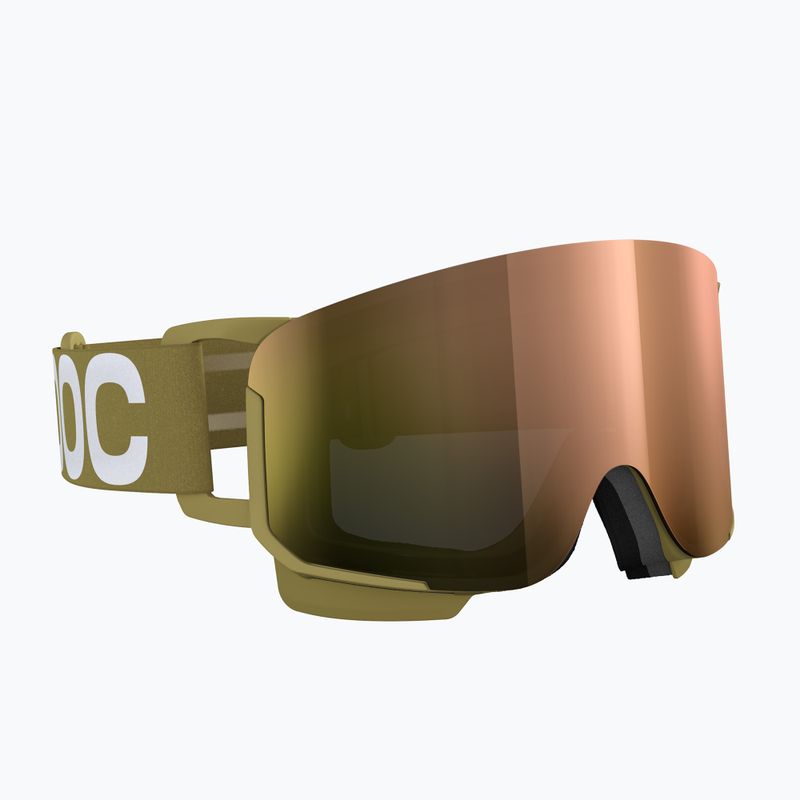 Maschera da sci POC Nexal olivine green/partly sunny rose gold 2