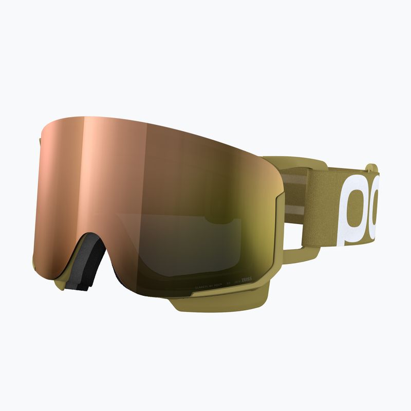 Maschera da sci POC Nexal olivine green/partly sunny rose gold 4