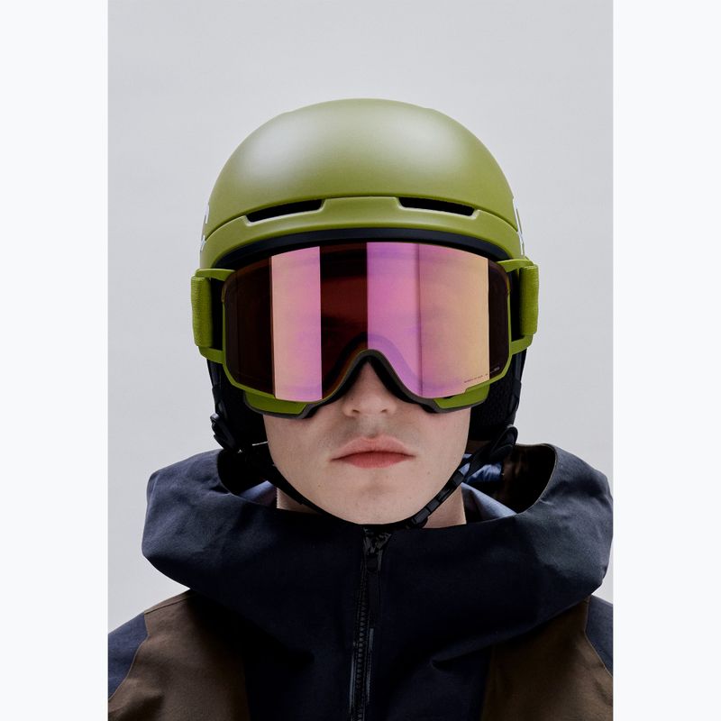Maschera da sci POC Nexal olivine green/partly sunny rose gold 5