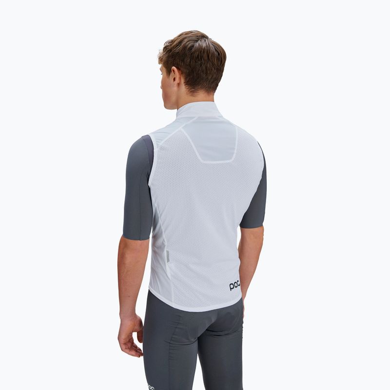 Gilet da ciclismo da uomo POC Enthral hydrogen white 2