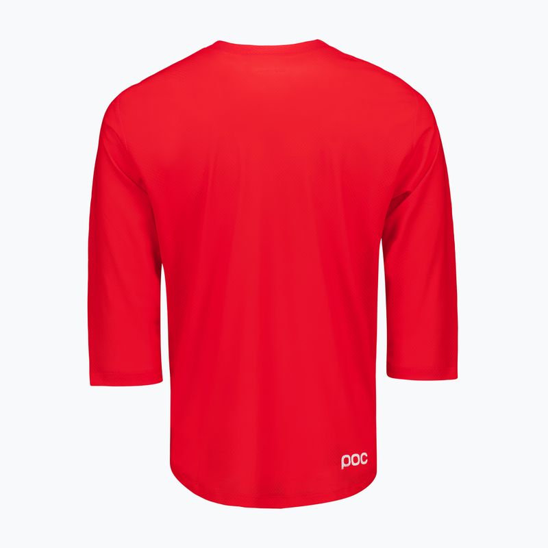 Maglietta da ciclismo da uomo POC Motion Air Jersey 3/4 prismane red 4