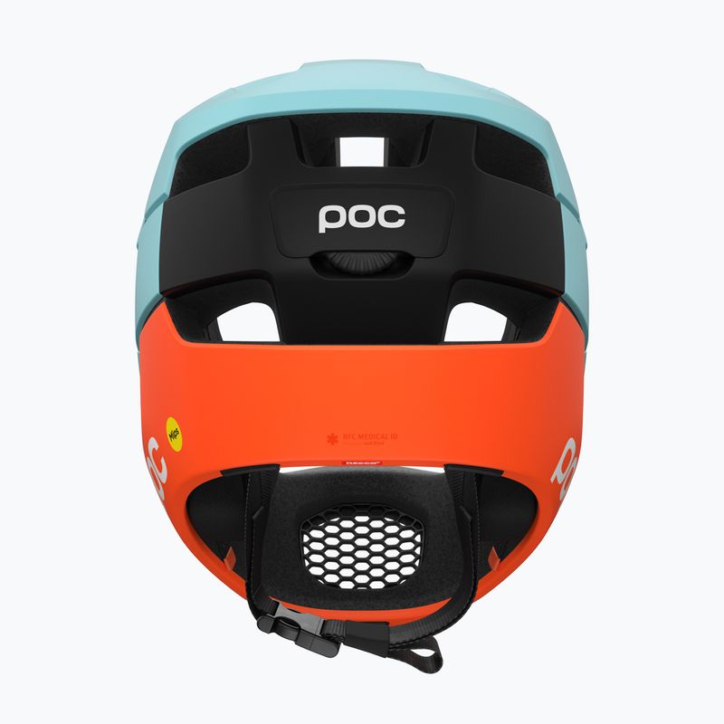 Casco da ciclismo POC Otocon Race MIPS indicolite blue matt/carnelian orange matt 4