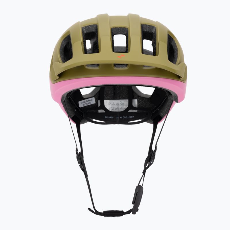 Casco da ciclismo POC Cularis olivine green matt/thulite pink matt 2