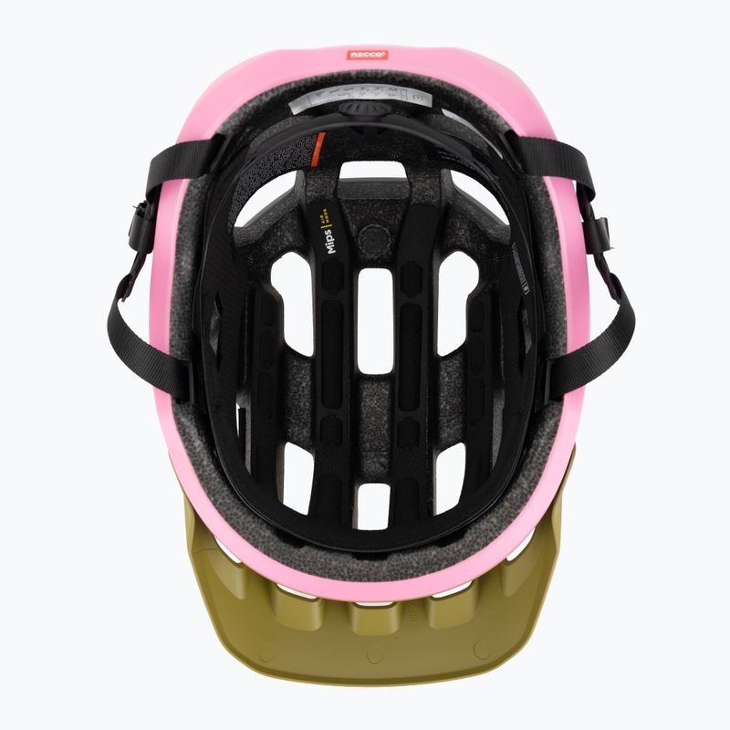 Casco da ciclismo POC Cularis olivine green matt/thulite pink matt 5