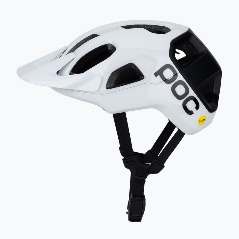 Casco da ciclismo POC Cularis hydrogen white/uranium black matt w. logo 3