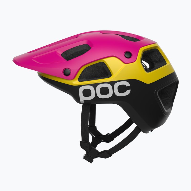 Casco da ciclismo POC Cularis Pure rhos red matt/citrine yellow matt 2