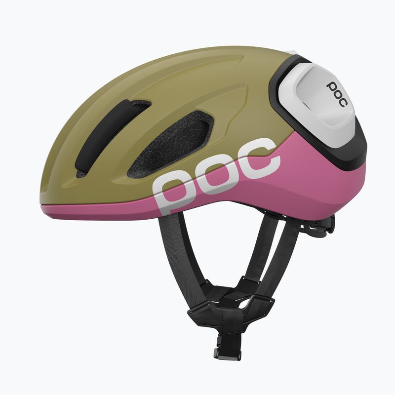 Casco da ciclismo POC Amidal olivine green matt/thulite pink matt 2