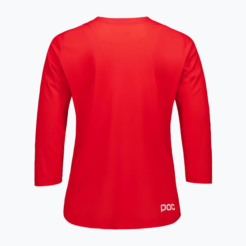 Maglietta da ciclismo da donna POC Motion Air Jersey 3/4 prismane red 4