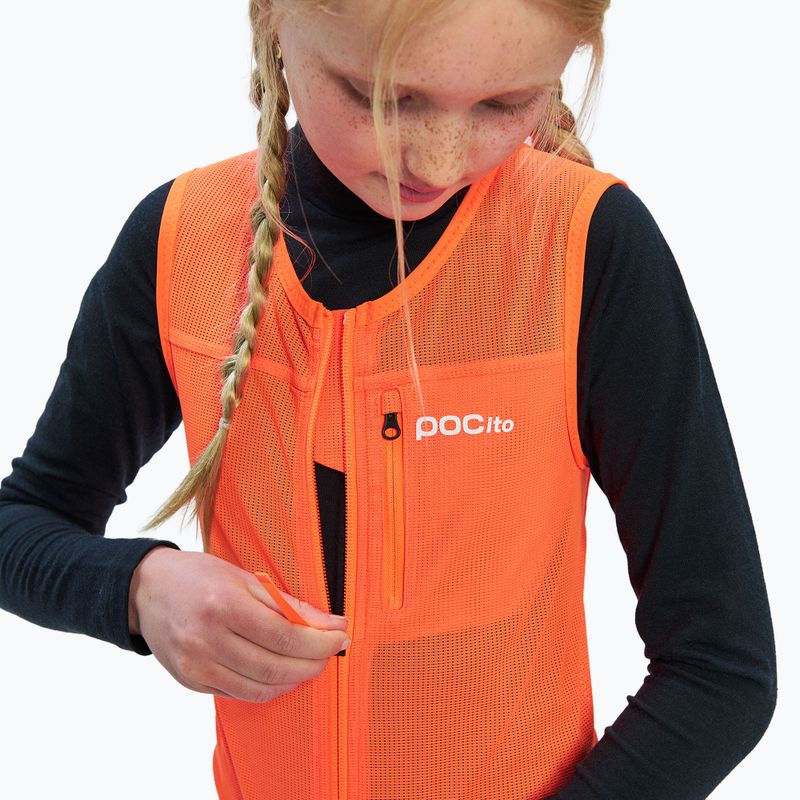 Gilet protettivo per bambini POC Pocito VPD Air Vest Jr fluorescent orange 6