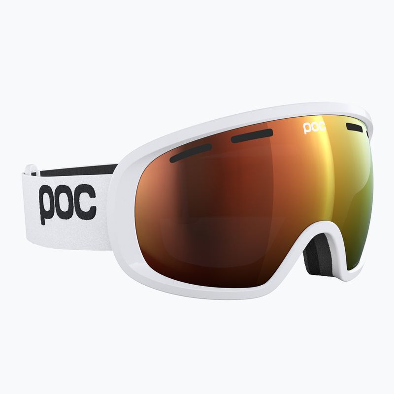 Maschera da sci POC Fovea lightning white/partly sunny orange