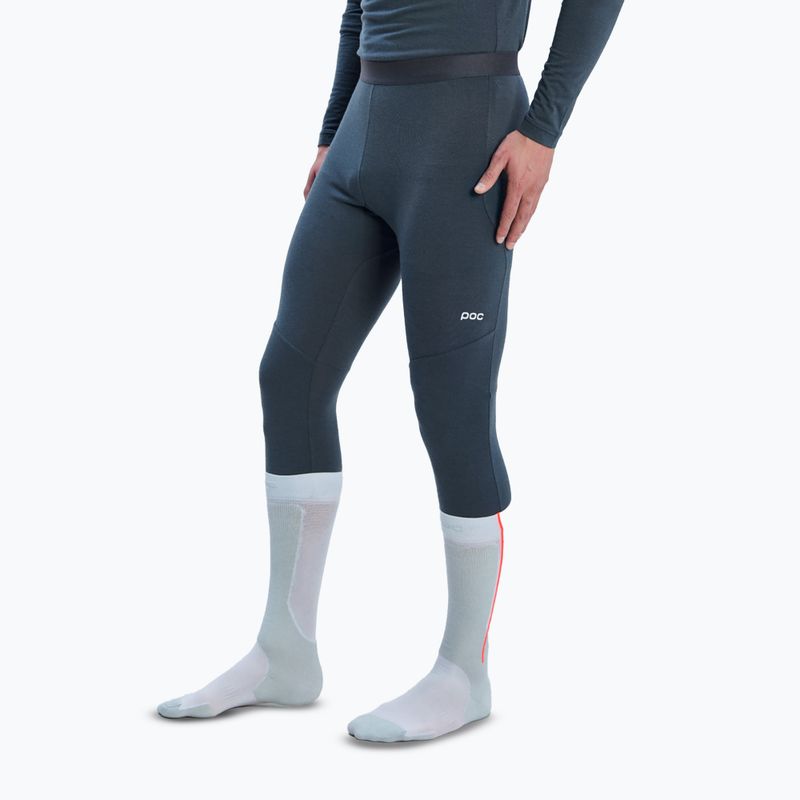 Pantaloni termici uomo POC Layer Merino 3/4 Tights sylvanite grey 4