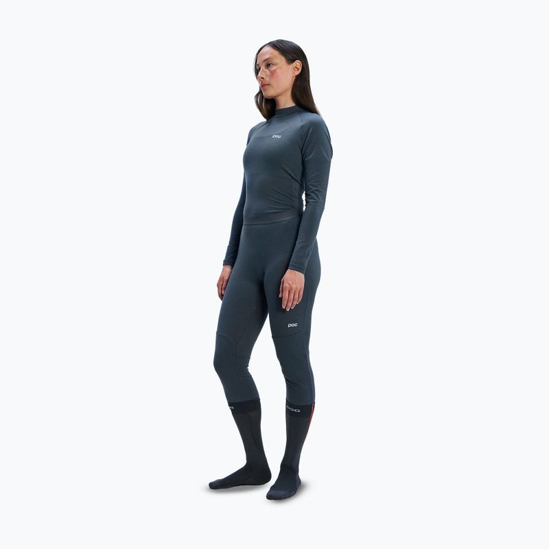 Pantaloni termici da donna POC Layer Merino 3/4 Tights sylvanite grey 2