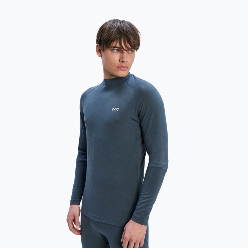 Maglia termica da uomo POC Layer Merino Mock Neck Jersey sylvanite grey