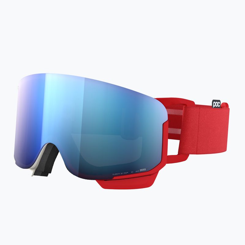 Maschera da sci POC Nexal Mid red/white/partly sunny blue 2