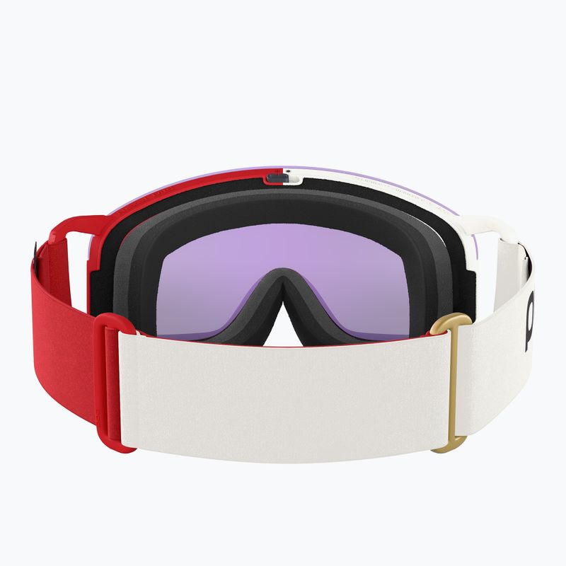 Maschera da sci POC Nexal Mid red/white/partly sunny blue 4