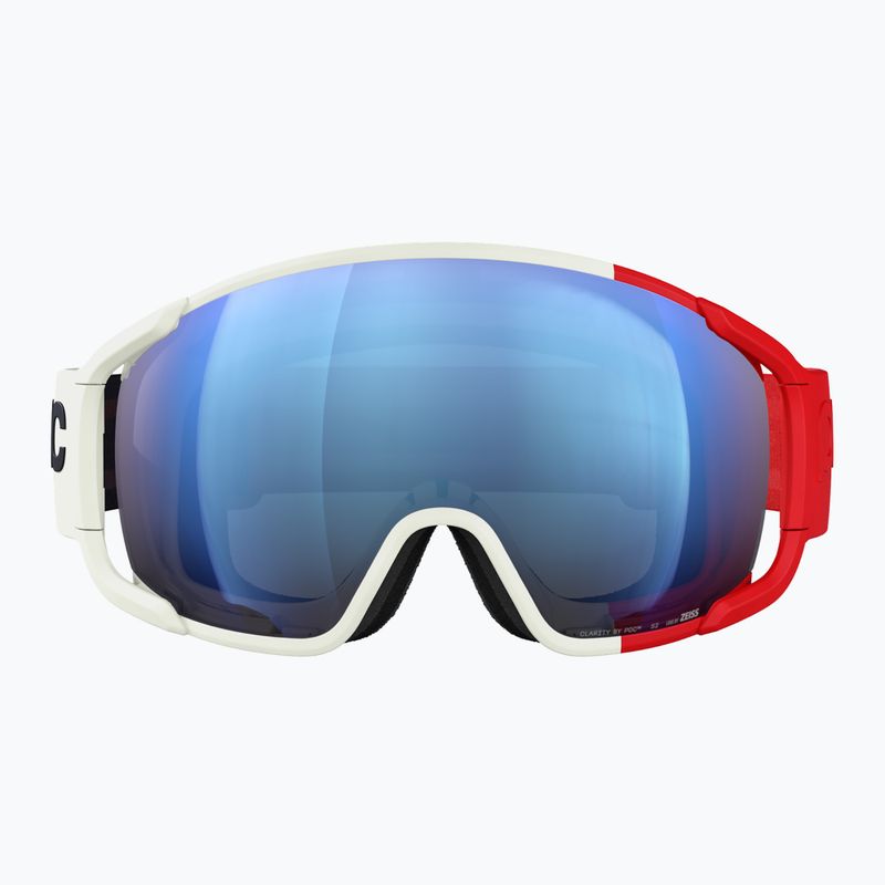 Maschera da sci POC Zonula red/white/partly sunny blue 8