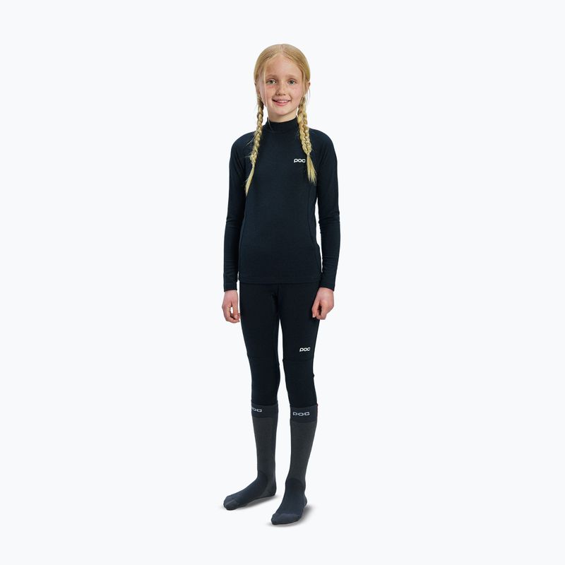 Felpa termica bambini POC Layer Merino Mock Neck Jersey Jr uranium black 2
