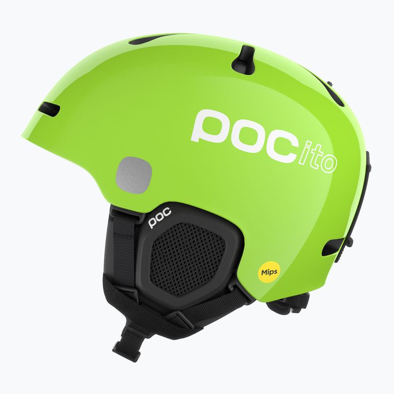Casco da sci per bambini POC POCito Fornix MIPS fluorescent yellow/green 2