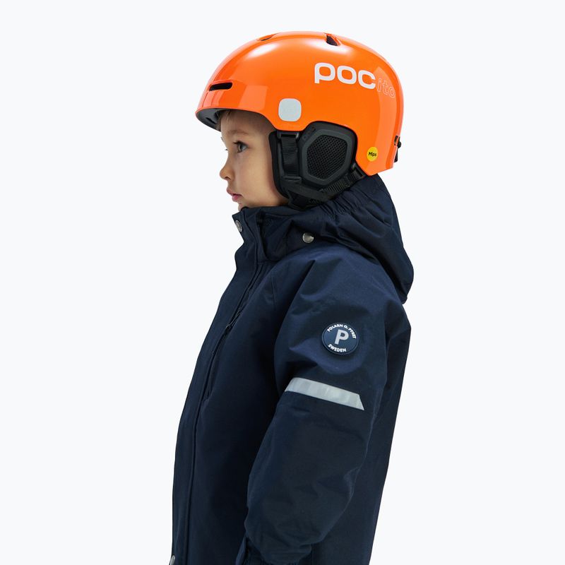 Casco da sci per bambini POC POCito Fornix MIPS fluorescent orange 8