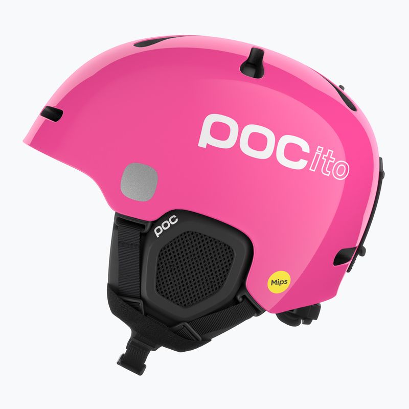 Casco da sci per bambini POC POCito Fornix MIPS fluorescent pink 2