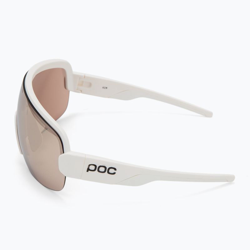 Occhiali da sole POC Aim hydrogen white/clarity trail /partly sunny silver 4