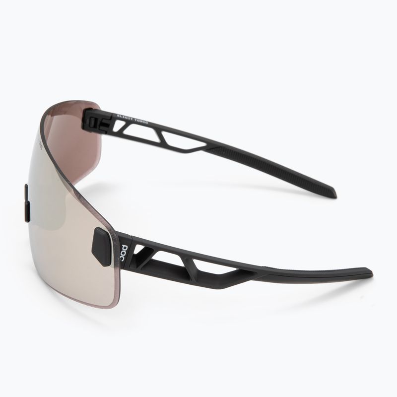 Occhiali da sole POC Elicit Toric nero uranio/clarity road/argento solare 5