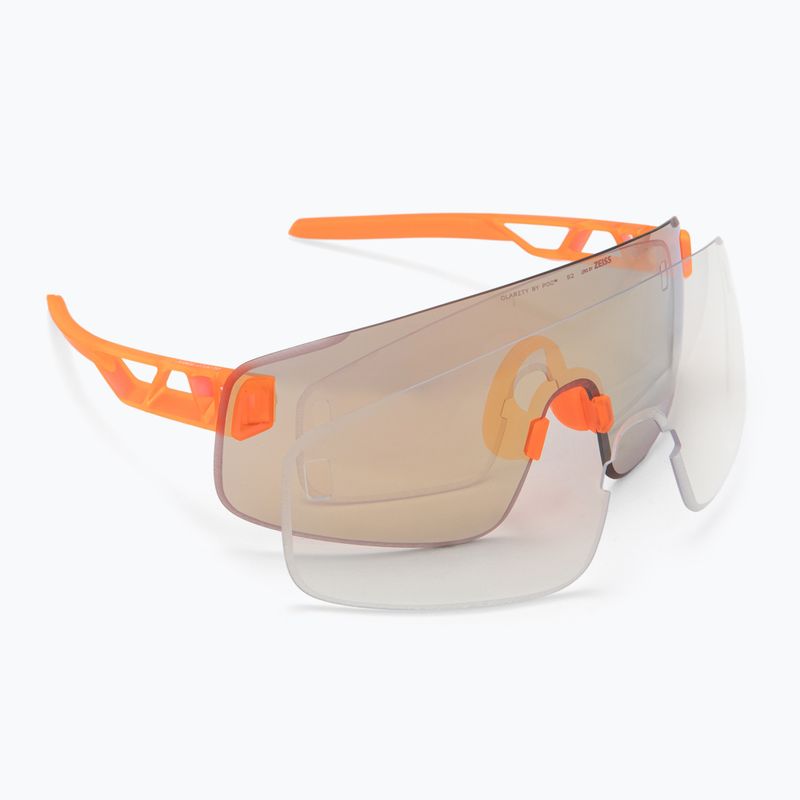 Occhiali da sole POC Elicit Toric fl.orange traslucido/clarity road/partly sunny gold