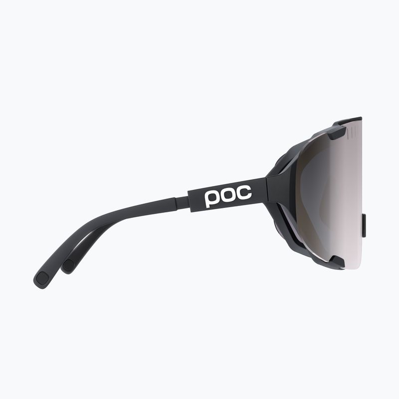 Occhiali da sole POC Devour nero uranio/clarity road/argento solare 4