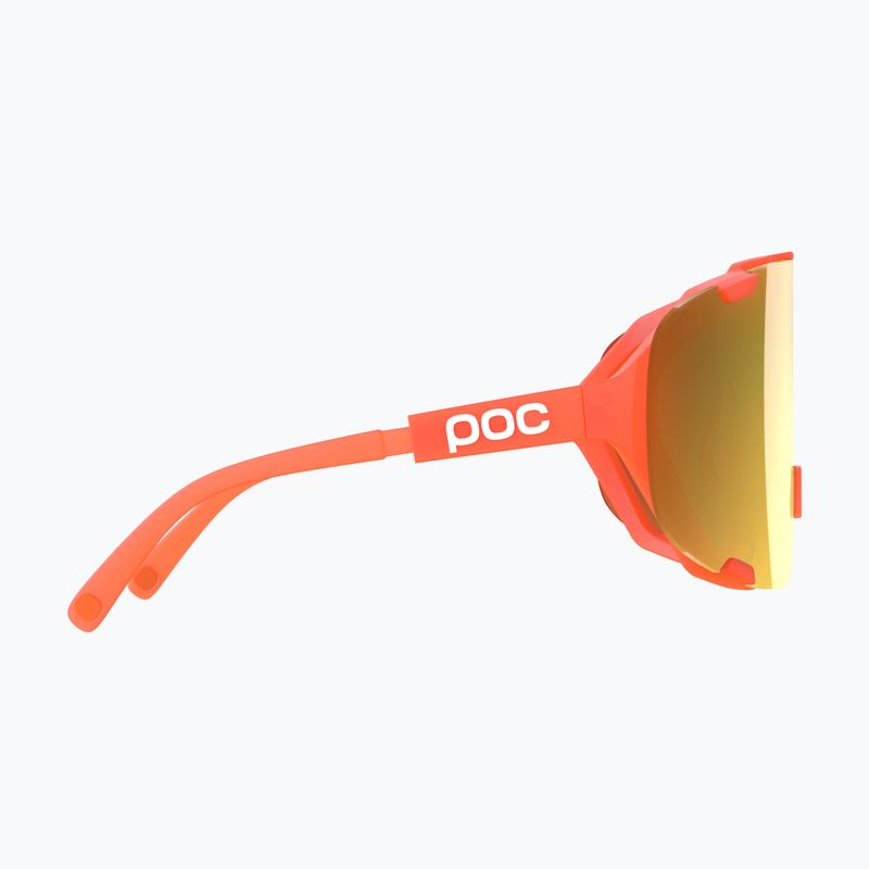 Occhiali da sole POC Devour fl.orange traslucido/clarity road/partly sunny gold 4