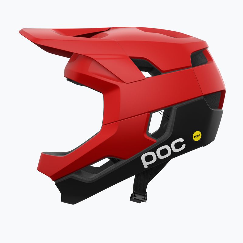 POC Otocon Race MIPS casco bici prismane rosso opaco/nero uranio opaco 2