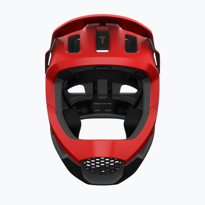 POC Otocon Race MIPS casco bici prismane rosso opaco/nero uranio opaco 3