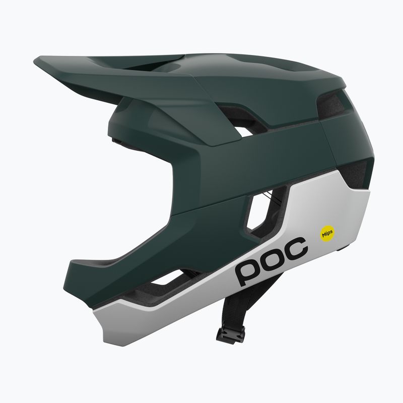 POC Otocon Race MIPS casco da bici verde pargasite opaco/bianco idrogeno opaco 2
