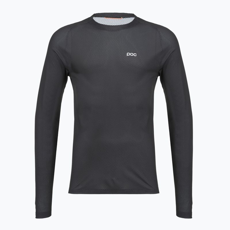 Maglia ciclismo uomo manica lunga POC Motion Air nero uranio