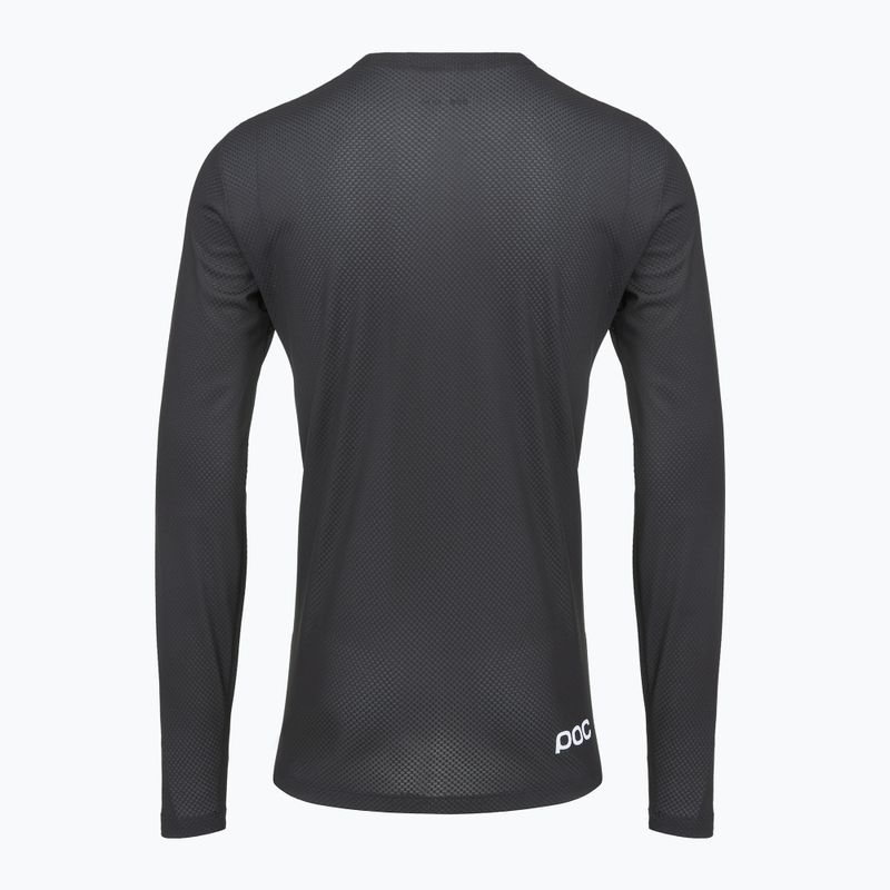 Maglia ciclismo uomo manica lunga POC Motion Air nero uranio 2