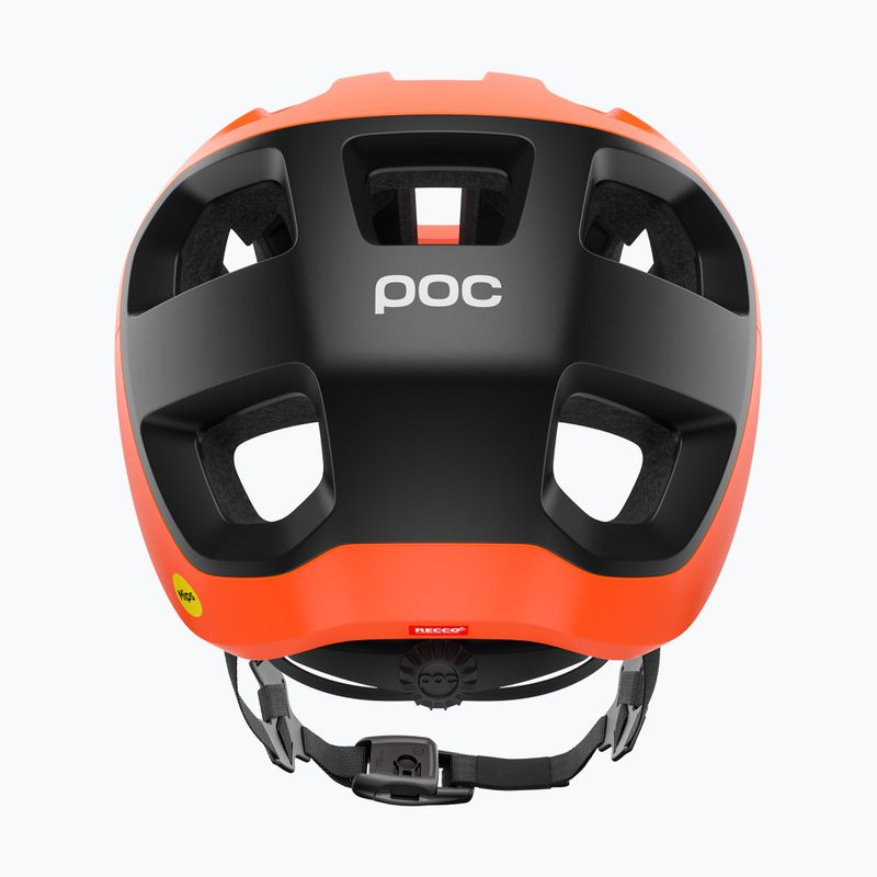 Casco bici POC Cularis arancione fluorescente opaco/nero uranio opaco 4