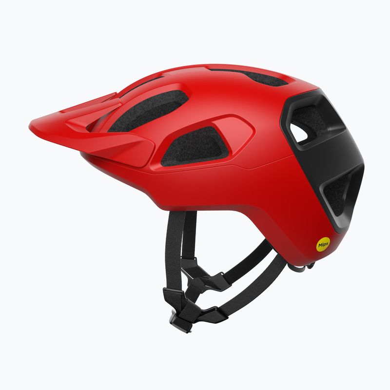 Casco da bici POC Cularis prismane rosso opaco/nero uranio opaco 2