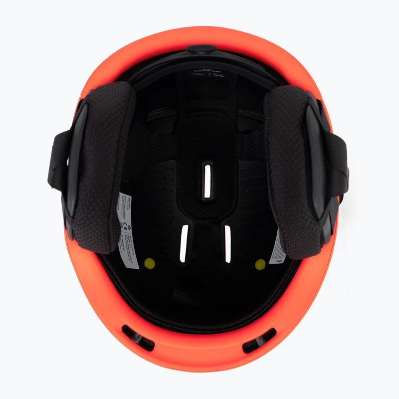 Casco da sci POC Obex MIPS arancione fluorescente opaco 5