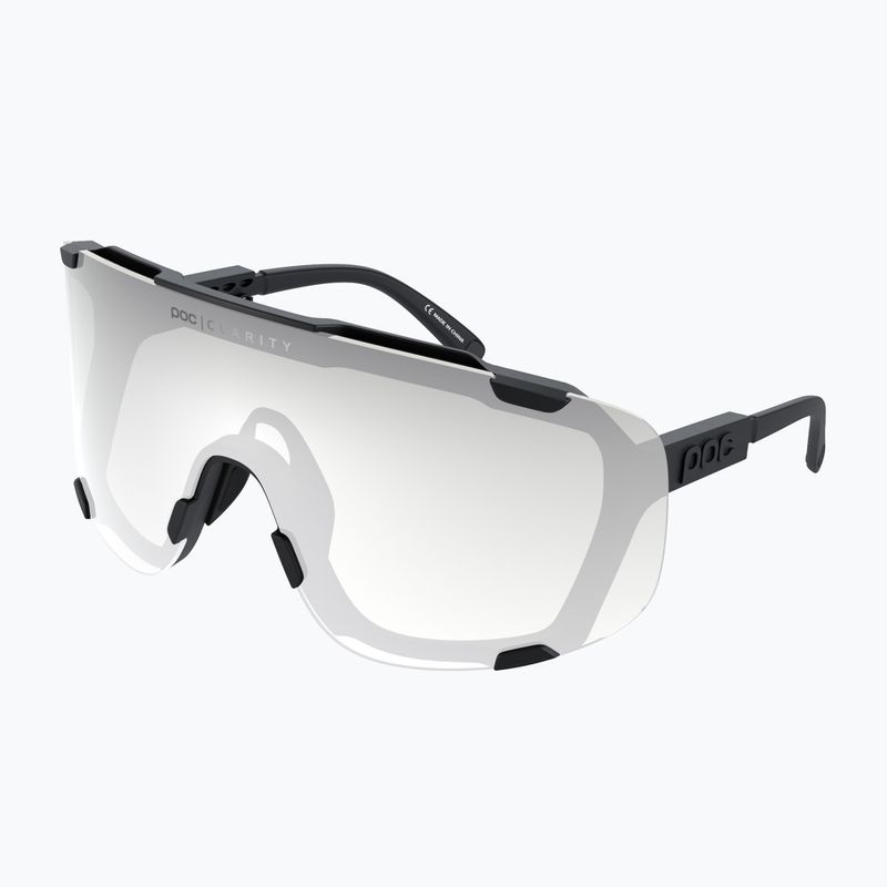 Occhiali da sole POC Devour Photochromic nero uranio/clarity photochromic/grigio intercambiabile 5