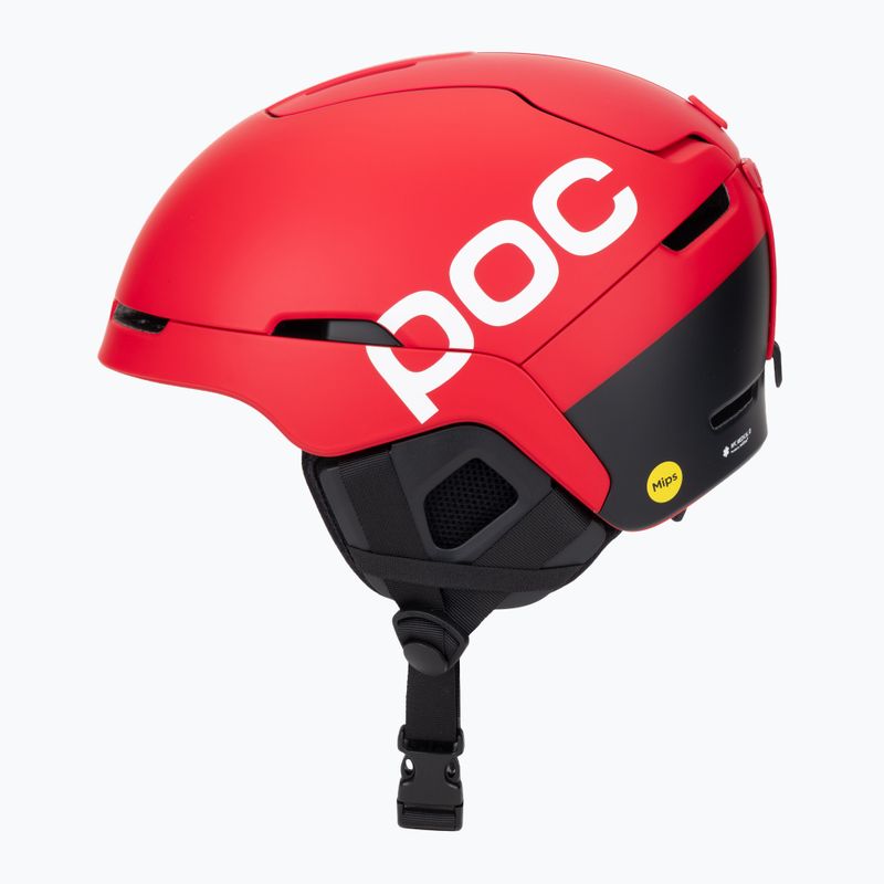 Casco da sci POC Obex BC MIPS rosso opaco 3