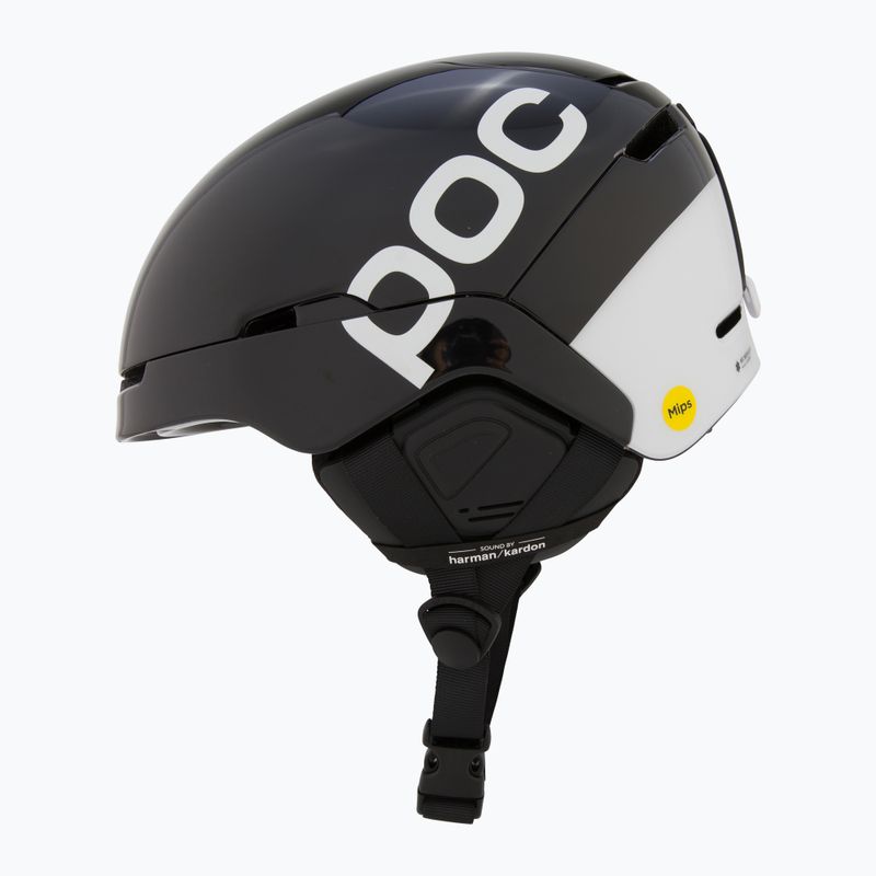 Casco da sci con sistema audio POC Obex Connect nero uranio 4