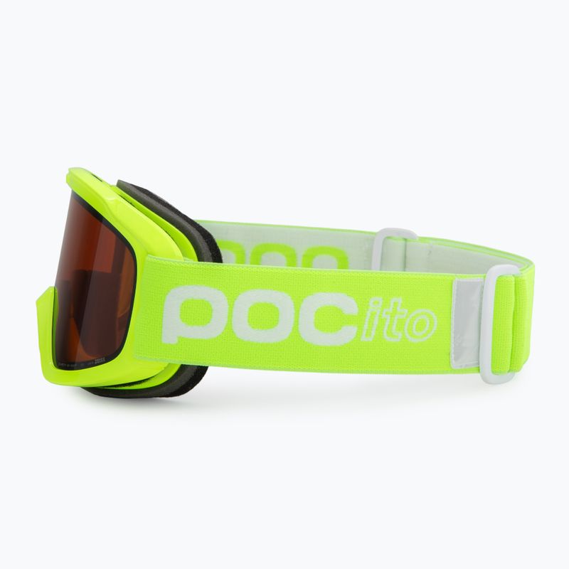 Occhiali da sci per bambini POC POCito Opsin giallo fluorescente/verde/arancio chiaro parzialmente soleggiato 4