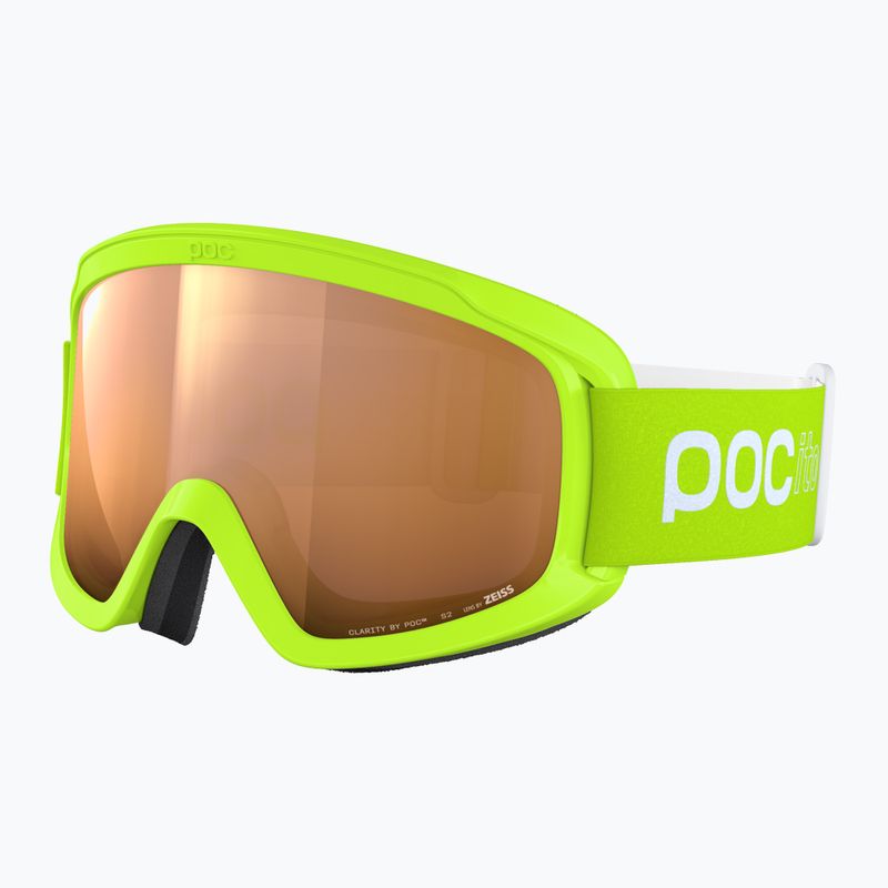 Occhiali da sci per bambini POC POCito Opsin giallo fluorescente/verde/arancio chiaro parzialmente soleggiato 4