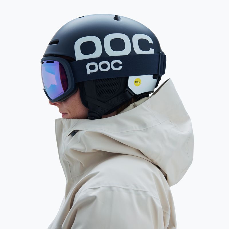 Maschera da sci POC Fovea apatite navy/partly sunny blue 7