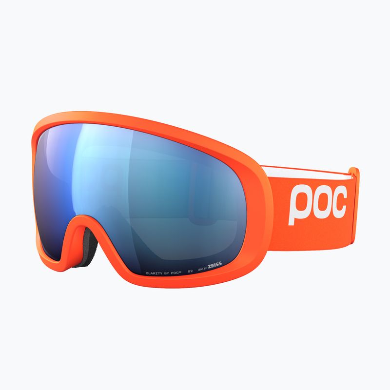 POC Fovea Mid occhiali da sci zink orange/partly sunny blue 3